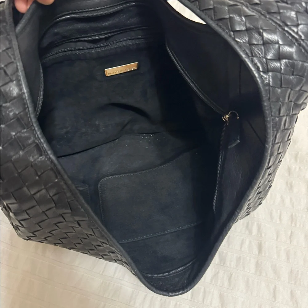 authentic vintage Bottega Venetta Intrecciato black hobo bag - Picture 4 of 14